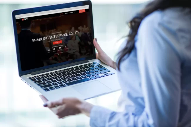 Conference microsite for DBS bank